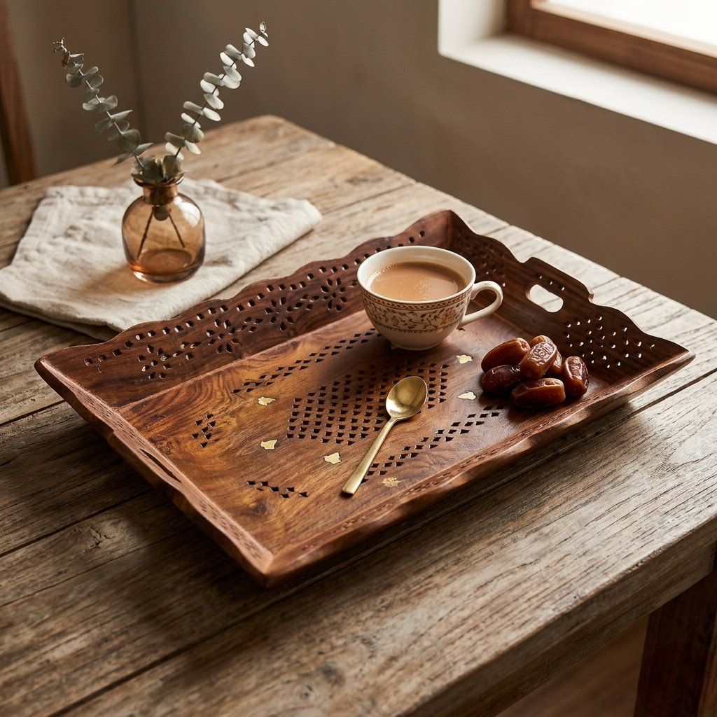 LUXEHEAVEN Heritage Carved Tray
