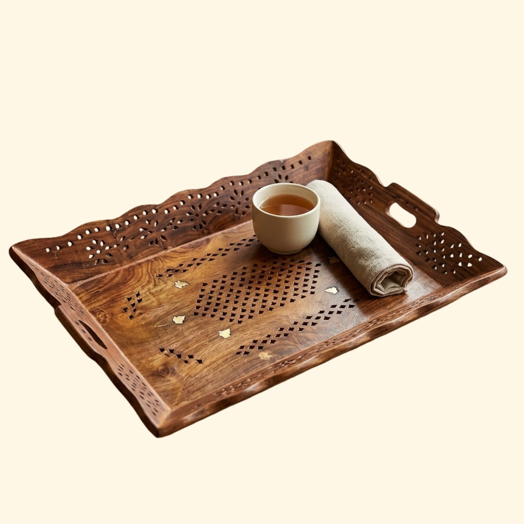 LUXEHEAVEN Heritage Carved Tray