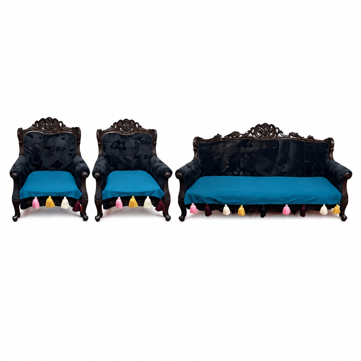 LUXEHEAVEN Royal Tassel Sofa Shield