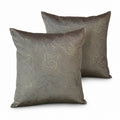 Premium Metallic Leaf Pattern Cushion Covers – 40x40 cm (Pack of 2)