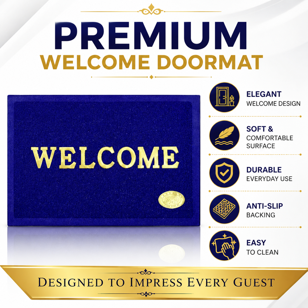 The Regal Welcome Doormat | Luxury Anti-Slip Entrance Mat