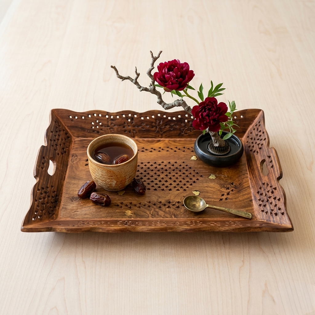 LUXEHEAVEN Heritage Carved Tray