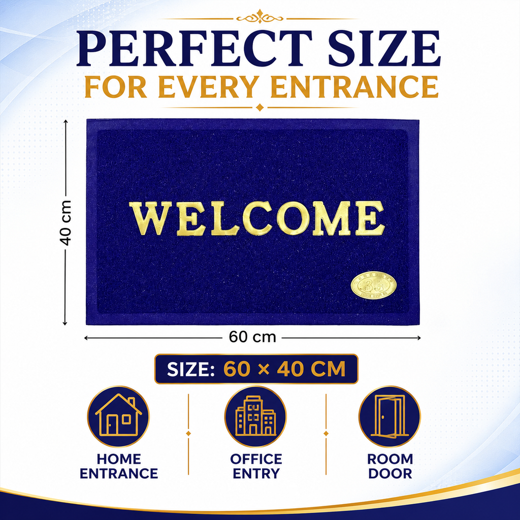 The Regal Welcome Doormat | Luxury Anti-Slip Entrance Mat