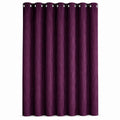 Premium Rich Wine Eyelet Curtains – Elegant Shiny Polyester Drapes for Living Room & Bedroom