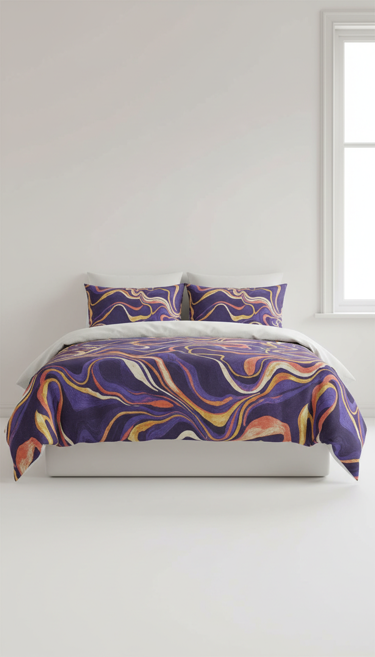 Linen Bedsheet Set in Urban Ochre