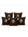 Cotton Duvet Cover with Abstract Motif