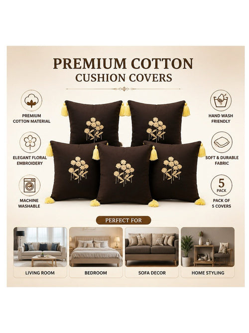 Cotton Duvet Cover with Abstract Motif
